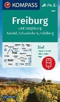 bokomslag KOMPASS Wanderkarte 889 Freiburg und Umgebung, Kandel, Schauinsland, Feldberg 1:25.000