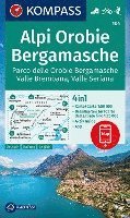 bokomslag KOMPASS Wanderkarte 104 Alpi Orobie Bergamasche 1:50.000