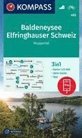 bokomslag KOMPASS Wanderkarte 493 Baldeneysee, Elfringhauser Schweiz, Wuppertal 1:25.000