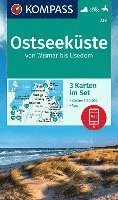 bokomslag KOMPASS Wanderkarten-Set 739 Ostseeküste von Wismar bis Usedom (3 Karten) 1:50.000