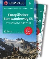 KOMPASS Wanderführer Europäischer Fernwanderweg E5, Von Konstanz nach Verona, 32 Etappen mit Extra-Tourenkarte 1