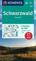 bokomslag KOMPASS Wanderkarten-Set 888 Schwarzwald Gesamt (4 Karten) 1:50.000