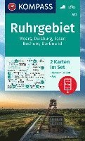 KOMPASS Wanderkarten-Set 823 Ruhrgebiet (2 Karten) 1:35.000 1