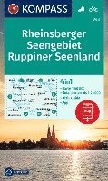 bokomslag KOMPASS Wanderkarte 743 Rheinsberger Seengebiet, Ruppiner Seenland 1:50.000