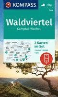 bokomslag KOMPASS Wanderkarten-Set 203 Waldviertel, Kamptal, Wachau (2 Karten) 1:50.000