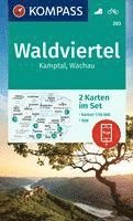 KOMPASS Wanderkarten-Set 203 Waldviertel, Kamptal, Wachau (2 Karten) 1:50.000 1