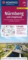 KOMPASS Fahrradkarte 3343 Nürnberg und Umgebung 1:70.000 1