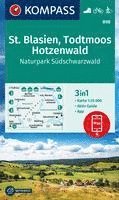 bokomslag KOMPASS Wanderkarte 898 St. Blasien, Todtmoos, Hotzenwald, Naturpark Südschwarzwald 1:25.000