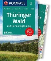 bokomslag KOMPASS Wanderführer Thüringer Wald mit Rennsteigtouren, 55 Touren mit Extra-Tourenkarte