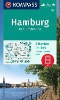 bokomslag KOMPASS Wanderkarten-Set 725 Hamburg und Umgebung (2 Karten) 1:50.000