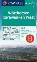 bokomslag KOMPASS Wanderkarte 61 Wörthersee, Karawanken West 1:50.000