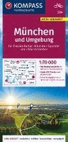 bokomslag KOMPASS Fahrradkarte 3334 München und Umgebung 1:70.000