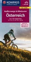 bokomslag KOMPASS Radfernwegekarte Radfernwege & Biketouren Österreich - Übersichtskarte 1:300.000