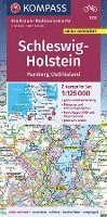 bokomslag KOMPASS Großraum-Radtourenkarte 3701 Schleswig-Holstein, Hamburg, Ostfriesland 1:125.000