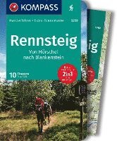 bokomslag KOMPASS Wanderführer Rennsteig, 10 Etappen mit Extra-Tourenkarte