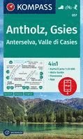 bokomslag KOMPASS Wanderkarte 057 Antholz, Gsies, Anterselva, Valle di Casies 1:25.000