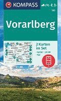 bokomslag KOMPASS Wanderkarten-Set 292 Vorarlberg (2 Karten) 1:50.000