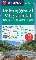 bokomslag KOMPASS Wanderkarte 45 Defereggental, Villgratental, Lasörlinggruppe, Villgrater Berge 1:50.000