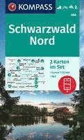 bokomslag KOMPASS Wanderkarten-Set 886 Schwarzwald Nord (2 Karten) 1:50.000