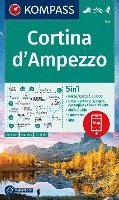 bokomslag KOMPASS Wanderkarte 55 Cortina d'Ampezzo 1:50.000