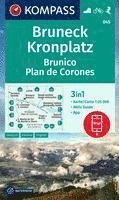 bokomslag KOMPASS Wanderkarte 045 Bruneck, Kronplatz / Brunico, Plan de Corones 1:25.000