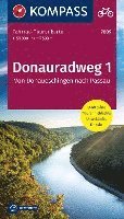 KOMPASS Fahrrad-Tourenkarte Donauradweg 1, von Donaueschingen nach Passau 1:50.000 1