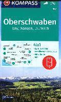 bokomslag KOMPASS Wanderkarte 187 Oberschwaben, Isny, Wangen, Leutkirch 1:50.000