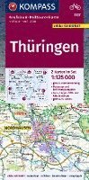 bokomslag KOMPASS Großraum-Radtourenkarte 3707 Thüringen 1:125.000