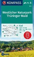 KOMPASS Wanderkarte 812 Westlicher Naturpark Thüringer Wald 1:50.000 1