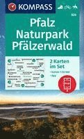 KOMPASS Wanderkarten-Set 826 Pfalz, Naturpark Pfälzerwald (2 Karten) 1:50.000 1