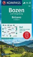 bokomslag KOMPASS Wanderkarte 154 Bozen und Umgebung / Bolzano e dintorni 1:25.000