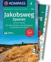 bokomslag KOMPASS Wanderführer Jakobsweg Spanien, Camino Francés. Von den Pyrenäen nach Santiago de Compostela und Fisterra, 60 Etappen mit Extra-Tourenkarte