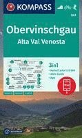 bokomslag KOMPASS Wanderkarte 041 Obervinschgau / Alta Val Venosta 1:25.000