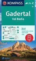 bokomslag Gadertal / Val Badia D/I/E + Aktiv Guide
