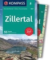 bokomslag KOMPASS Wanderführer Zillertal, 55 Touren: mit Extra-Tourenkarte