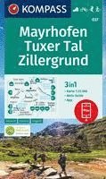 bokomslag KOMPASS Wanderkarte 037 Mayrhofen, Tuxer Tal, Zillergrund 1:25.000