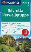 KOMPASS Wanderkarte 41 Silvretta, Verwallgruppe 1:50.000 1