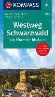 bokomslag KOMPASS Wander-Tourenkarte Westweg Schwarzwald 1:50.000