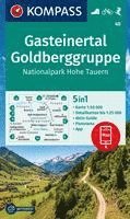 KOMPASS Wanderkarte 40 Gasteinertal, Goldberggruppe, Nationalpark Hohe Tauern 1:50.000 1
