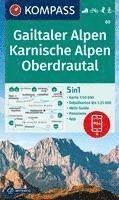 bokomslag KOMPASS Wanderkarte 60 Gailtaler Alpen, Karnische Alpen, Oberdrautal 1:50.000