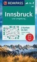 bokomslag KOMPASS Wanderkarten-Set 290 Innsbruck und Umgebung (2 Karten) 1:50.000