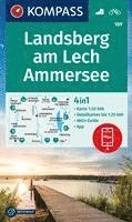 bokomslag KOMPASS Wanderkarte 189 Landsberg am Lech, Ammersee 1:50.000
