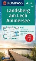 KOMPASS Wanderkarte 189 Landsberg am Lech, Ammersee 1:50.000 1