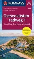 bokomslag KOMPASS Fahrrad-Tourenkarte Ostseeküstenradweg 1, von Flensburg nach Lübeck 1:50.000