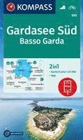 bokomslag KOMPASS Wanderkarte 695 Gardasee Süd, Basso Garda 1:25.000