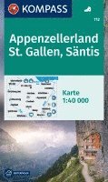 bokomslag KOMPASS Wanderkarte 112 Appenzellerland, St. Gallen, Säntis 1:40.000