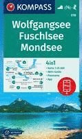 bokomslag KOMPASS Wanderkarte 018 Wolfgangsee, Fuschlsee, Mondsee 1:25.000