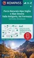 bokomslag KOMPASS Wanderkarte 89 Parco Naturale Alpe Veglia e Alpe Devero, Valle Antigorio, Val Formazza, Val Divedro, Domodossola 1:50.000