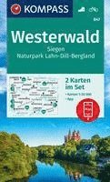 bokomslag KOMPASS Wanderkarten-Set 847 Westerwald, Siegen, Naturpark Lahn-Dill-Bergland (2 Karten) 1:50.000
