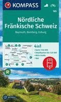 bokomslag KOMPASS Wanderkarte 165 Nördliche Fränkische Schweiz, Bayreuth, Bamberg, Coburg 1:50.000